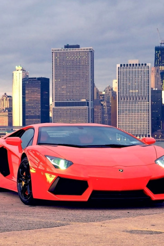 Red Lamborghini screenshot #1 320x480