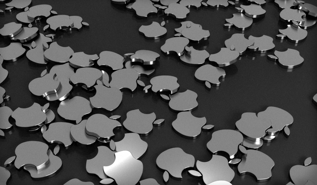 Apple Logo wallpaper 1024x600