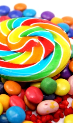 Colorful Candies wallpaper 240x400