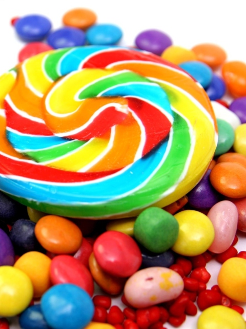 Colorful Candies wallpaper 480x640