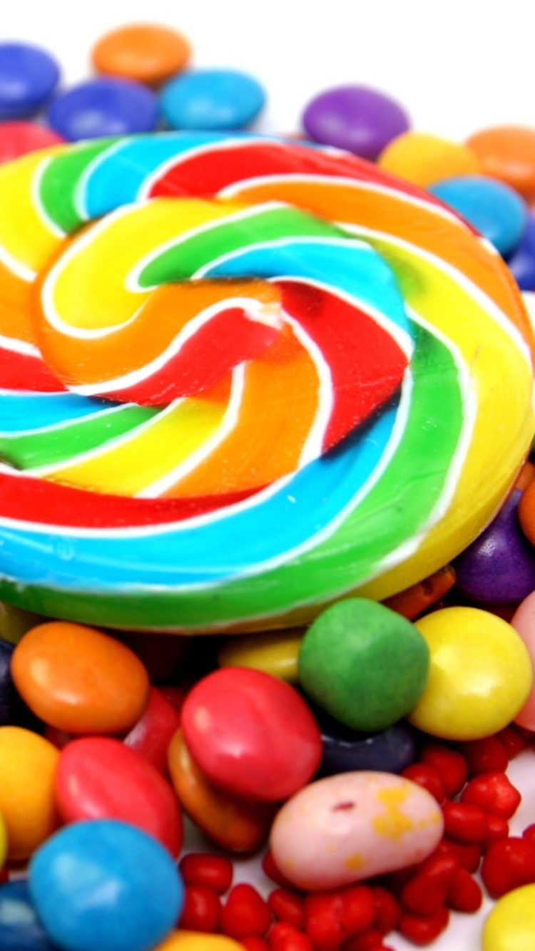 Colorful Candies wallpaper 750x1334