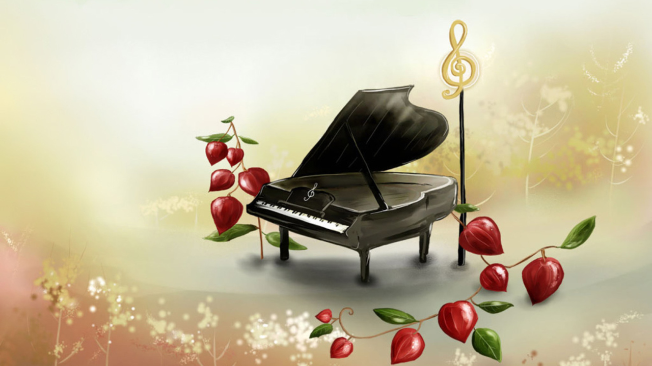 Screenshot №1 pro téma Piano And Notes 1280x720