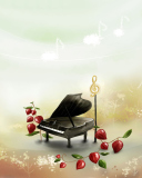 Piano And Notes wallpaper 128x160