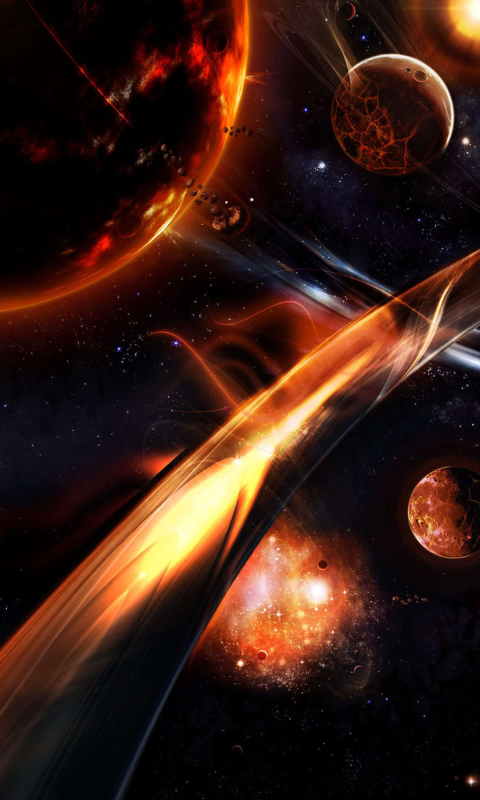 Das Art Galaxy Wallpaper 480x800