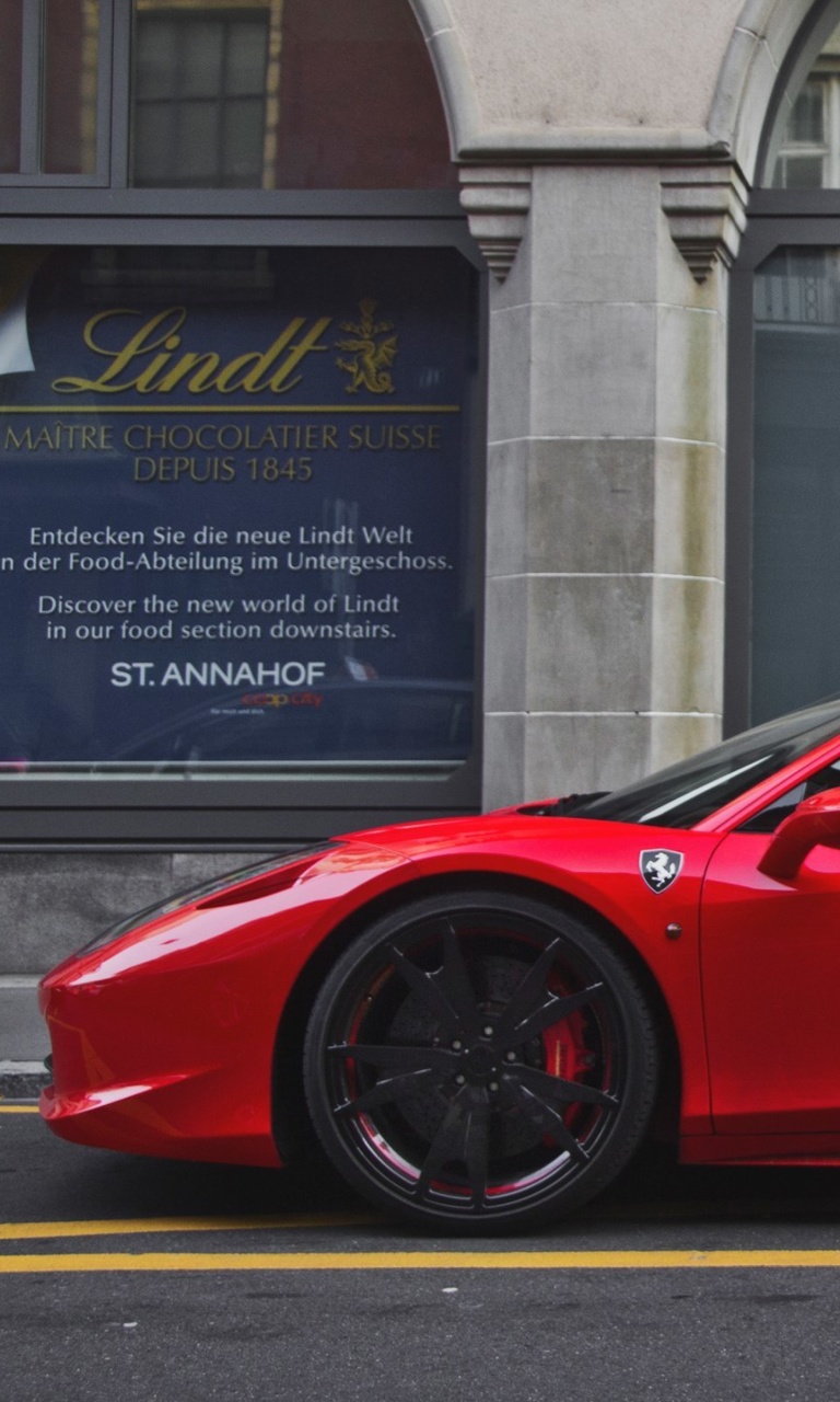 Fondo de pantalla Ferrari 458 768x1280