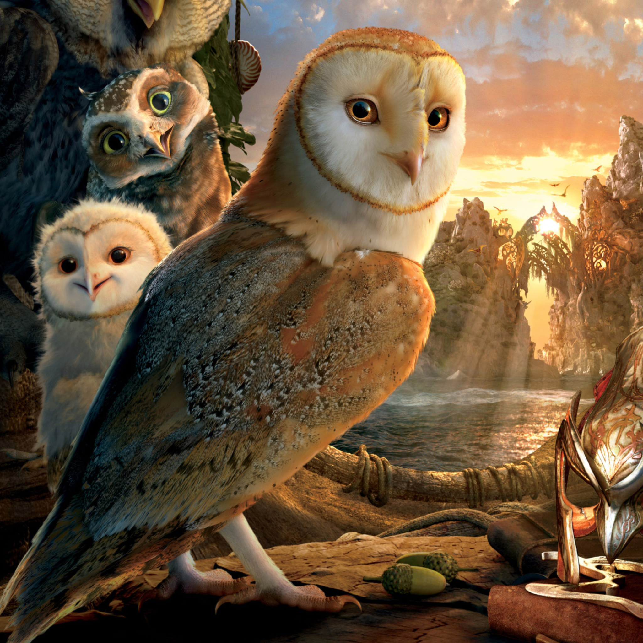 Fondo de pantalla Legend Of The Guardians The Owls Of Ga Hoole 2048x2048