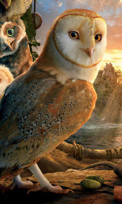 Fondo de pantalla Legend Of The Guardians The Owls Of Ga Hoole 240x400