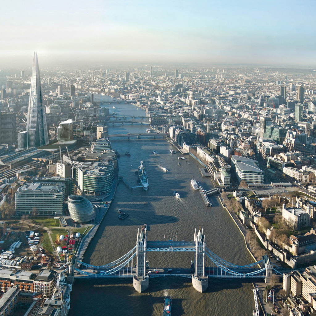 Fondo de pantalla River Thames London England 1024x1024