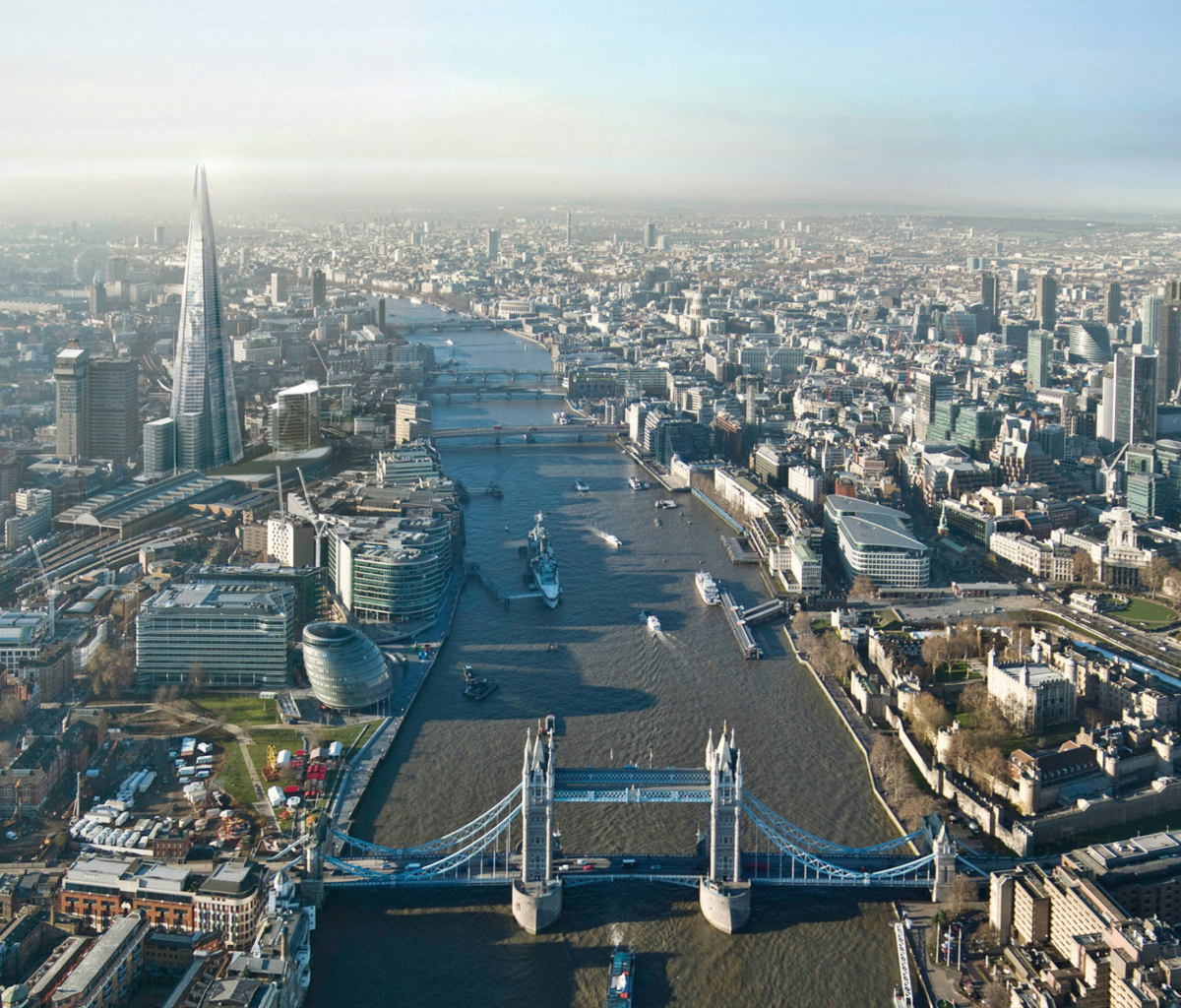 Fondo de pantalla River Thames London England 1200x1024