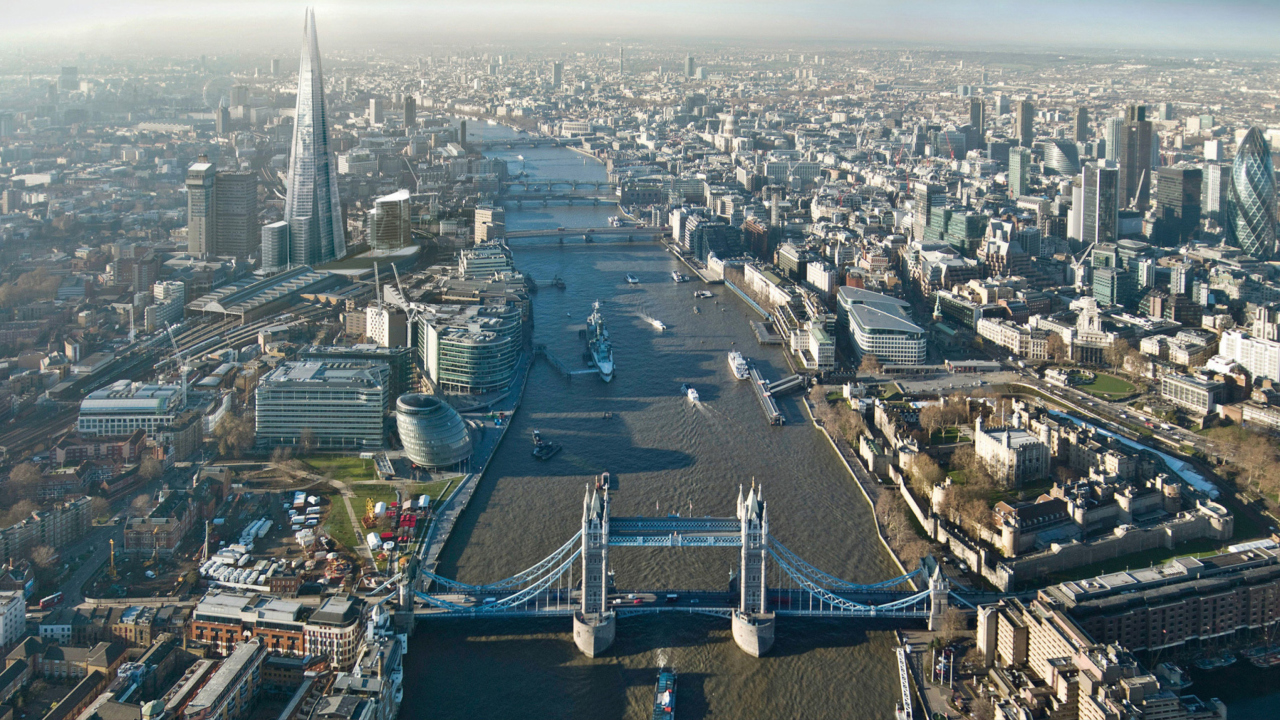 Das River Thames London England Wallpaper 1280x720