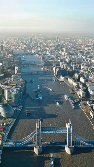 Fondo de pantalla River Thames London England 360x640