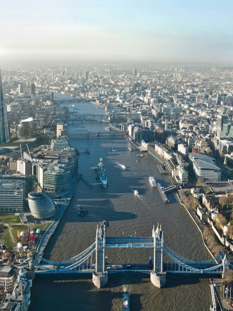 Fondo de pantalla River Thames London England 480x640
