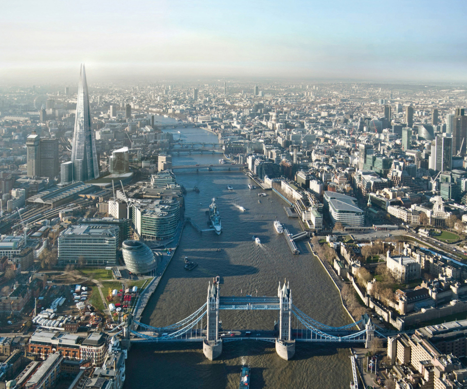 Fondo de pantalla River Thames London England 960x800