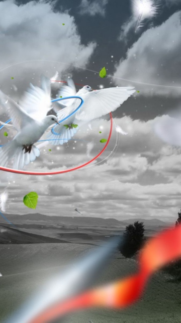 Screenshot №1 pro téma Pair Of Pigeons 360x640