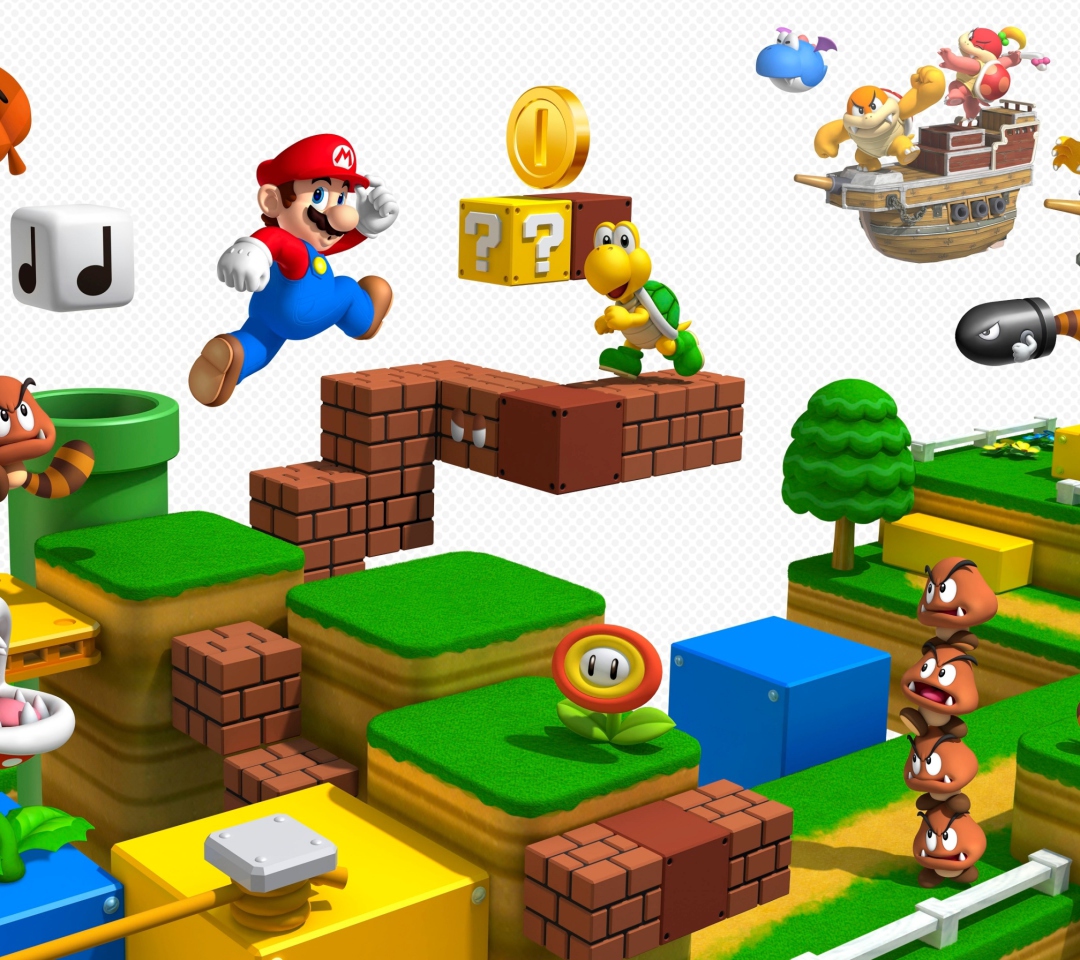 Super Mario 3D wallpaper 1080x960