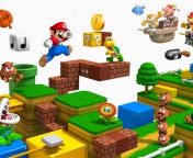 Das Super Mario 3D Wallpaper 176x144