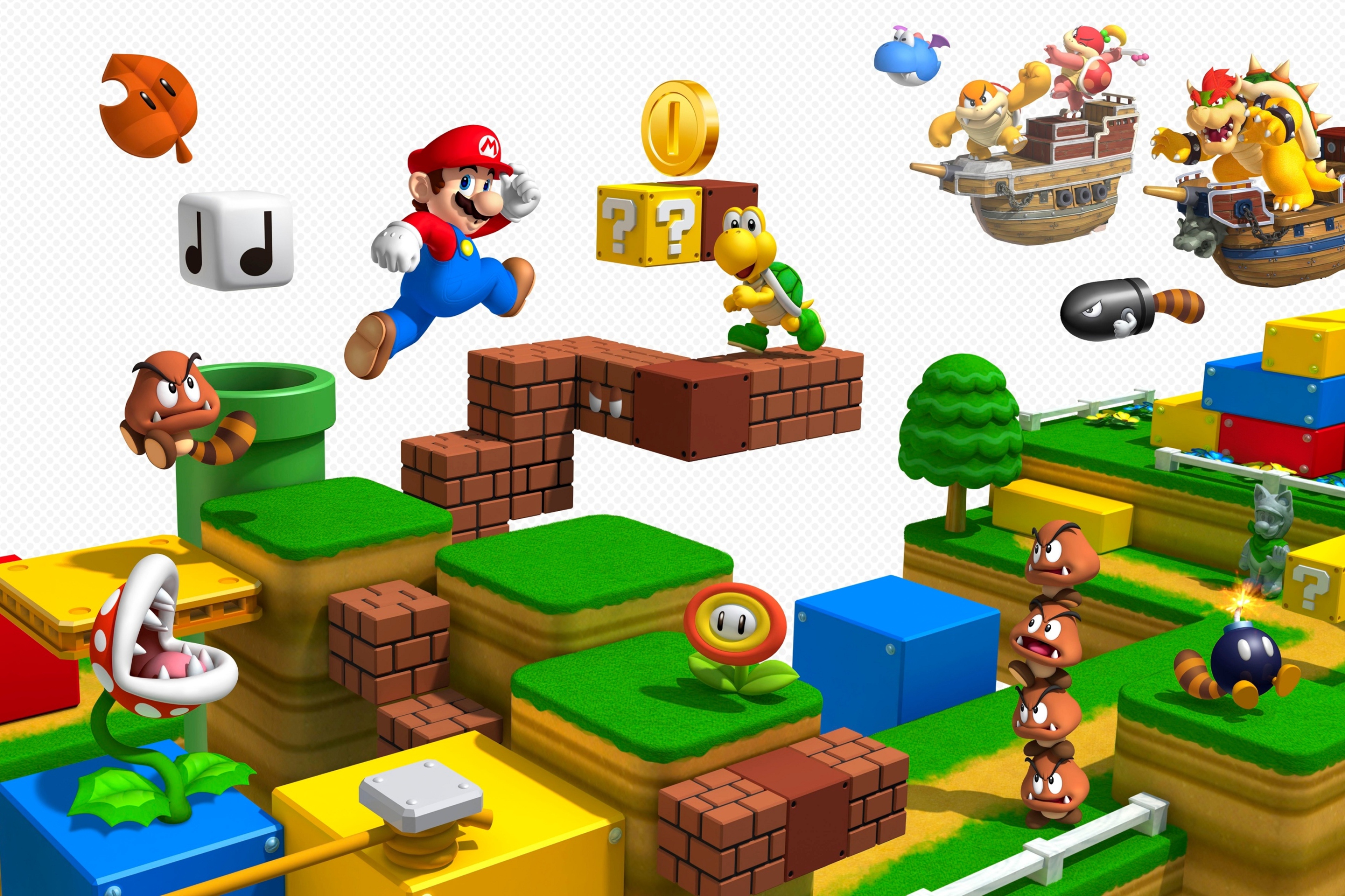 Das Super Mario 3D Wallpaper 2880x1920