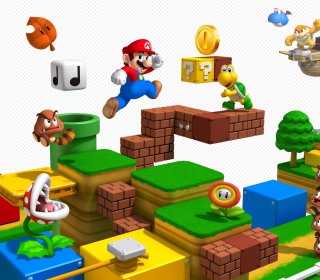 Kostenloses Super Mario 3D Wallpaper für Nokia 6230i