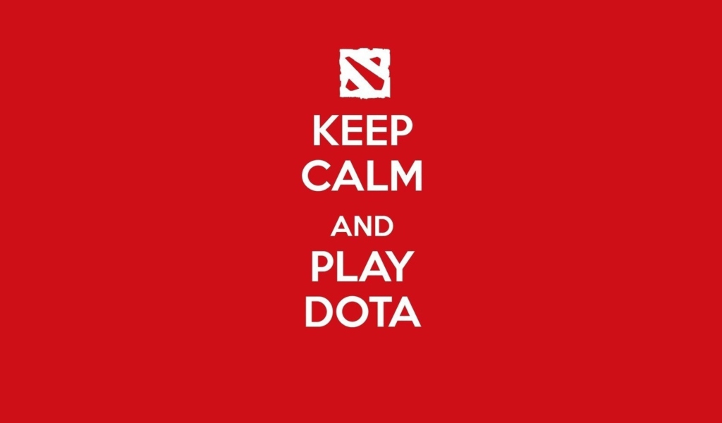 Das Keep Calm And Play Dota Wallpaper 1024x600