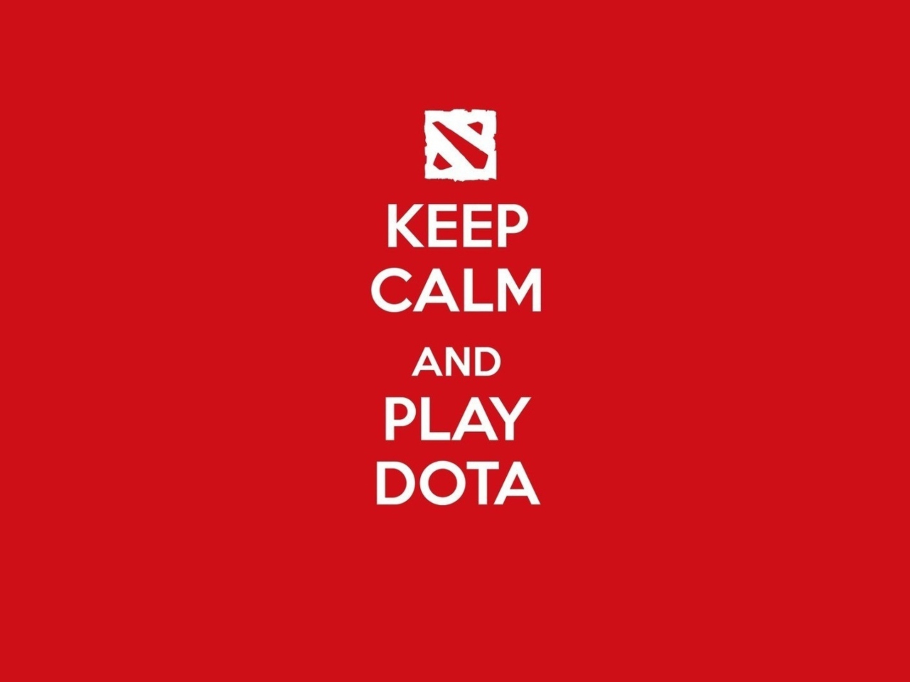 Fondo de pantalla Keep Calm And Play Dota 1280x960