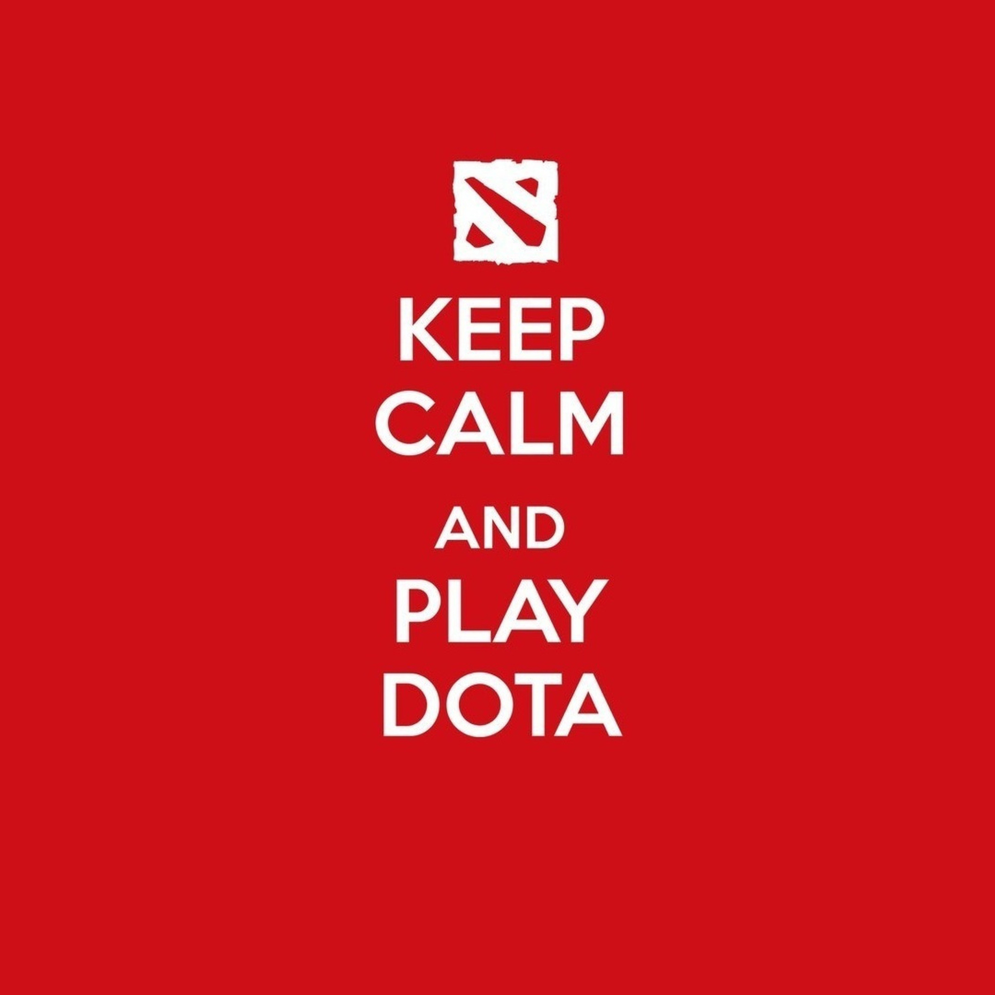 Sfondi Keep Calm And Play Dota 2048x2048