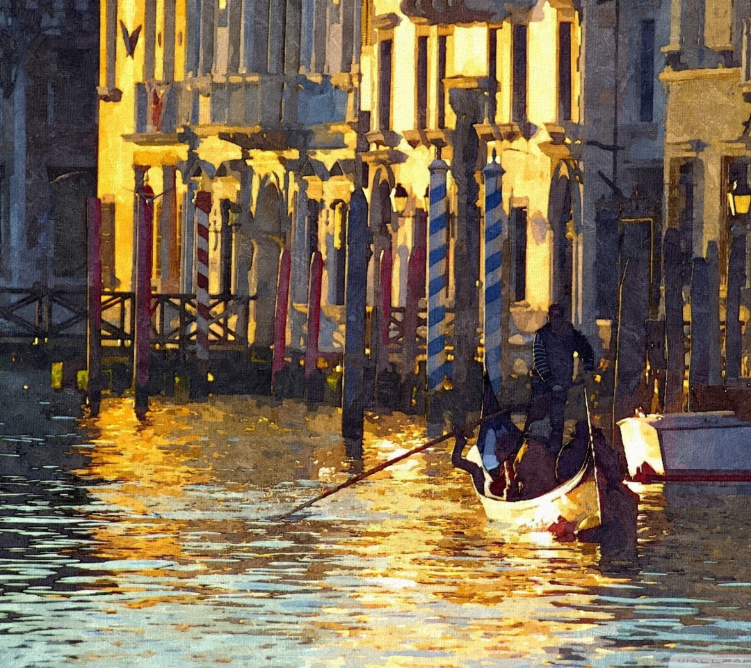 Das Venice Painting Wallpaper 1080x960