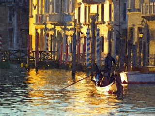 Fondo de pantalla Venice Painting 320x240