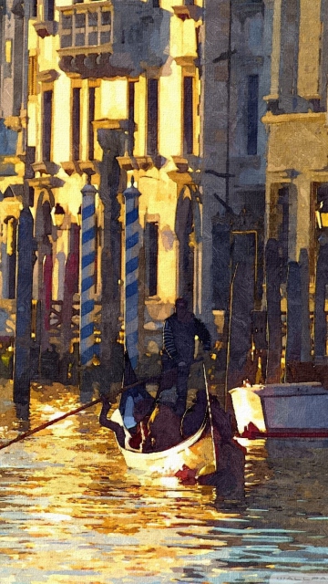 Fondo de pantalla Venice Painting 360x640