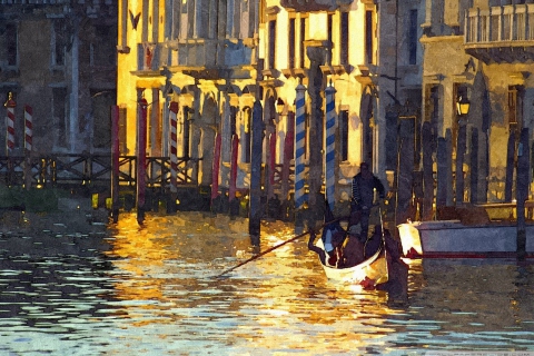 Das Venice Painting Wallpaper 480x320