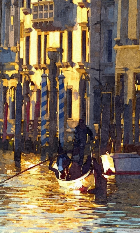 Fondo de pantalla Venice Painting 480x800