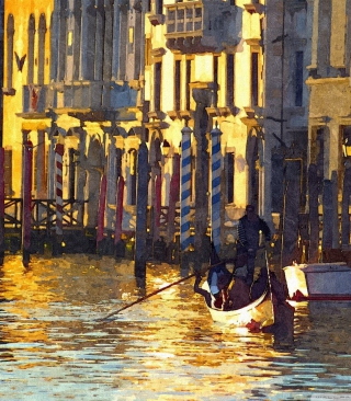 Venice Painting - Obrázkek zdarma pro 240x400