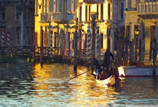 Venice Painting Background for Android, iPhone and iPad