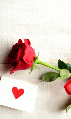 Rose With Letter screenshot #1 240x400