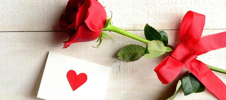 Rose With Letter wallpaper 720x320