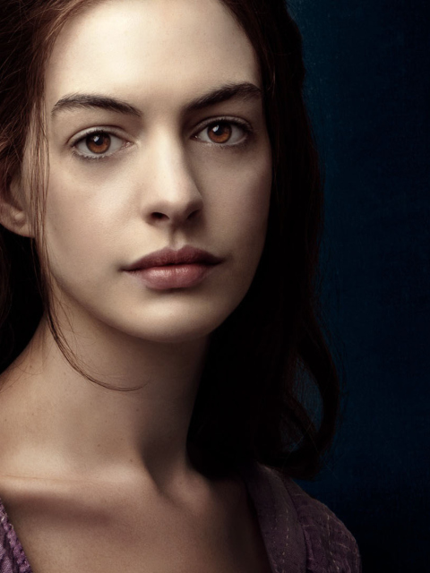 Anne Hathaway In Les Miserables wallpaper 480x640