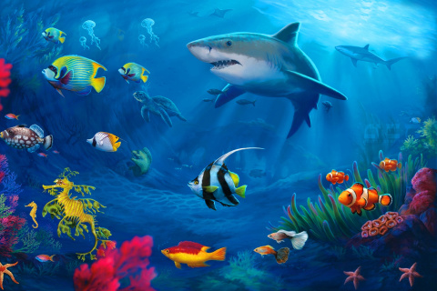 Das Shark in Perth, Western Australia Wallpaper 480x320
