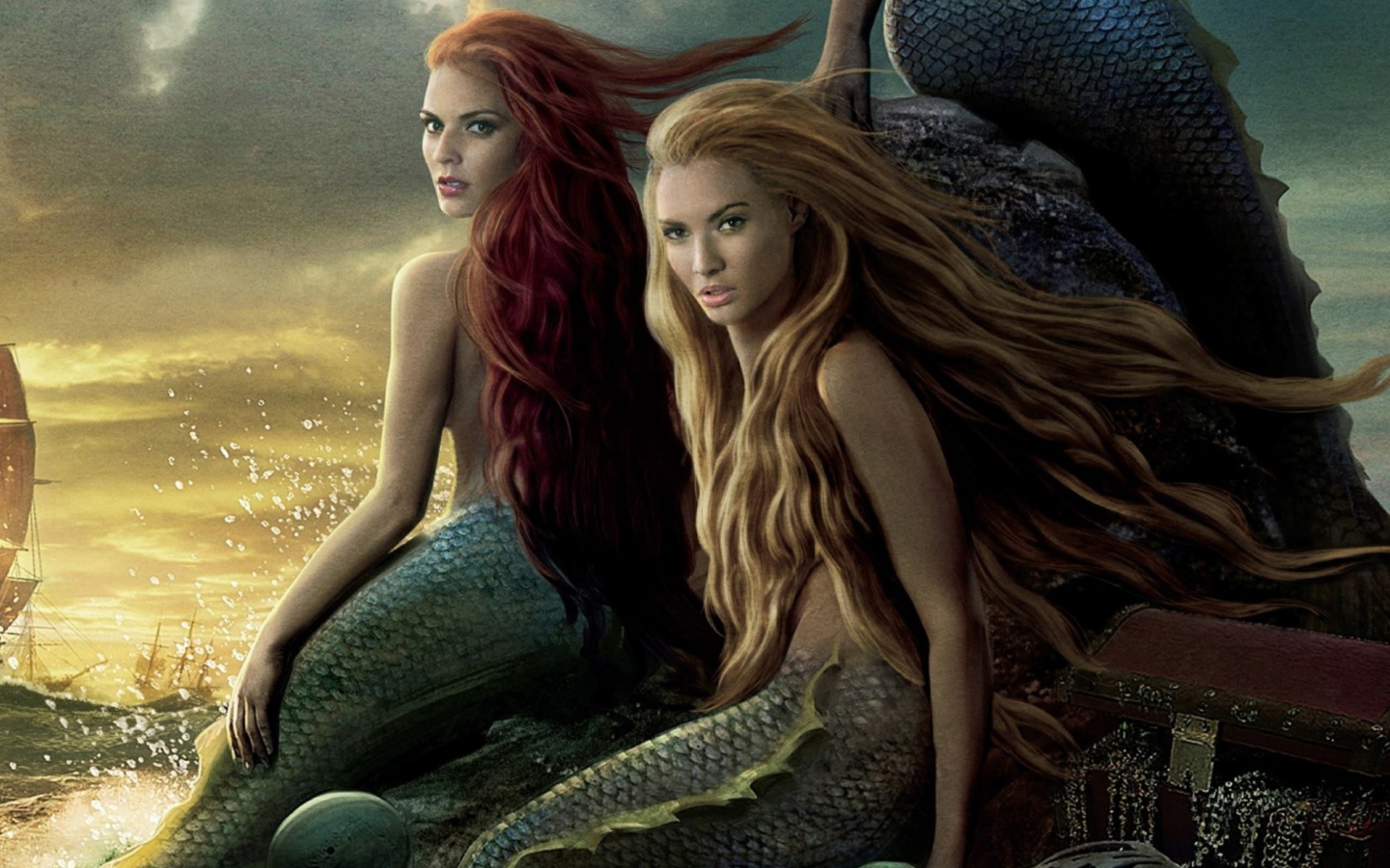 Sfondi Pirates Of The Caribbean Mermaids 1440x900