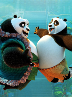 Fondo de pantalla Kung Fu Panda 3 DreamWorks 240x320