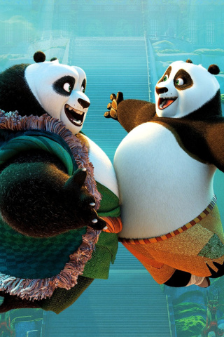 Das Kung Fu Panda 3 DreamWorks Wallpaper 320x480