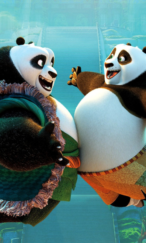 Fondo de pantalla Kung Fu Panda 3 DreamWorks 480x800
