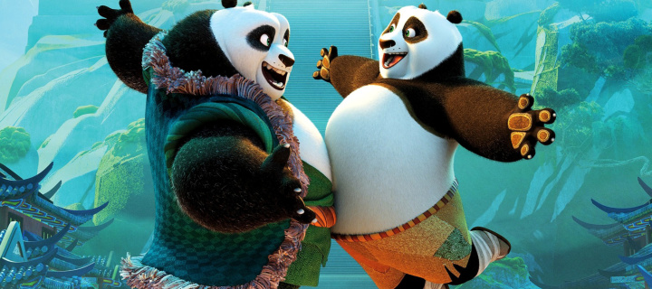 Обои Kung Fu Panda 3 DreamWorks 720x320