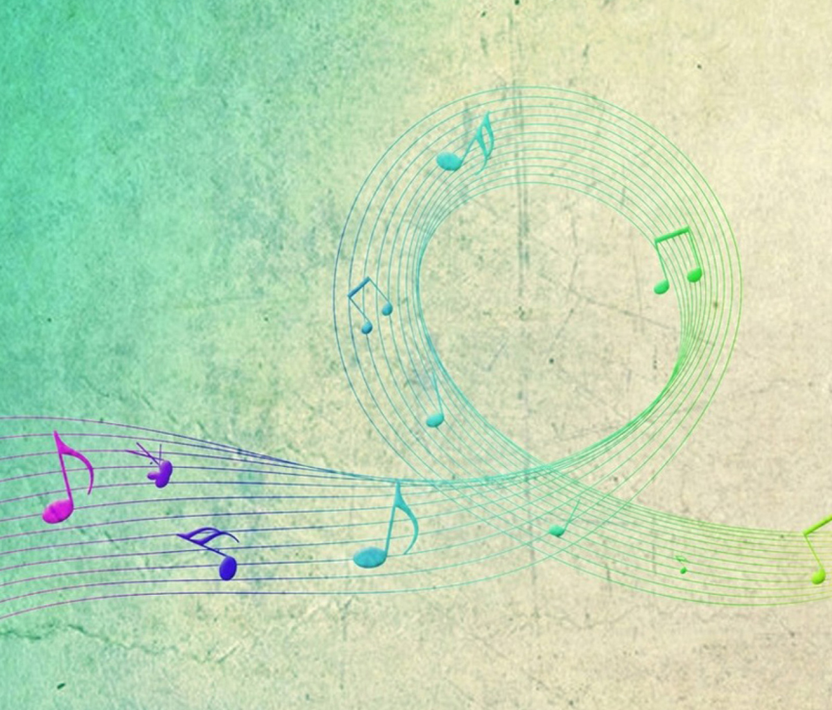 Fondo de pantalla Music Notes 1200x1024