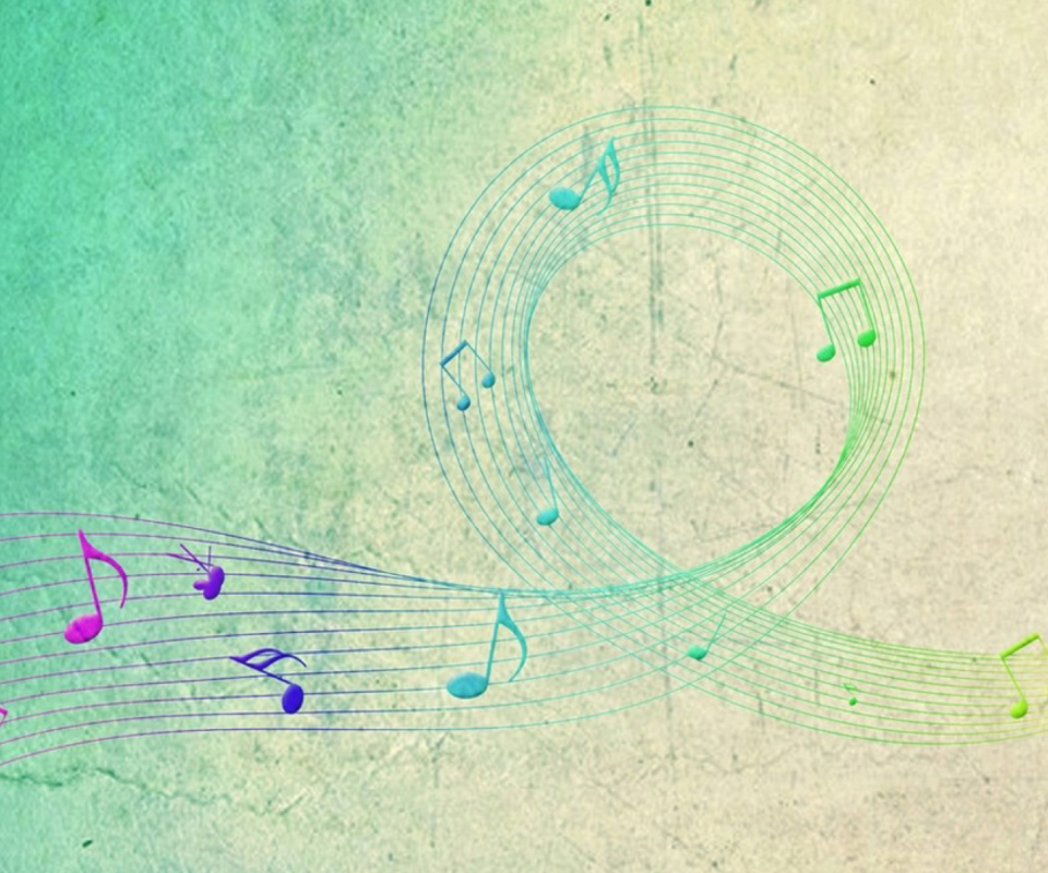 Fondo de pantalla Music Notes 960x800