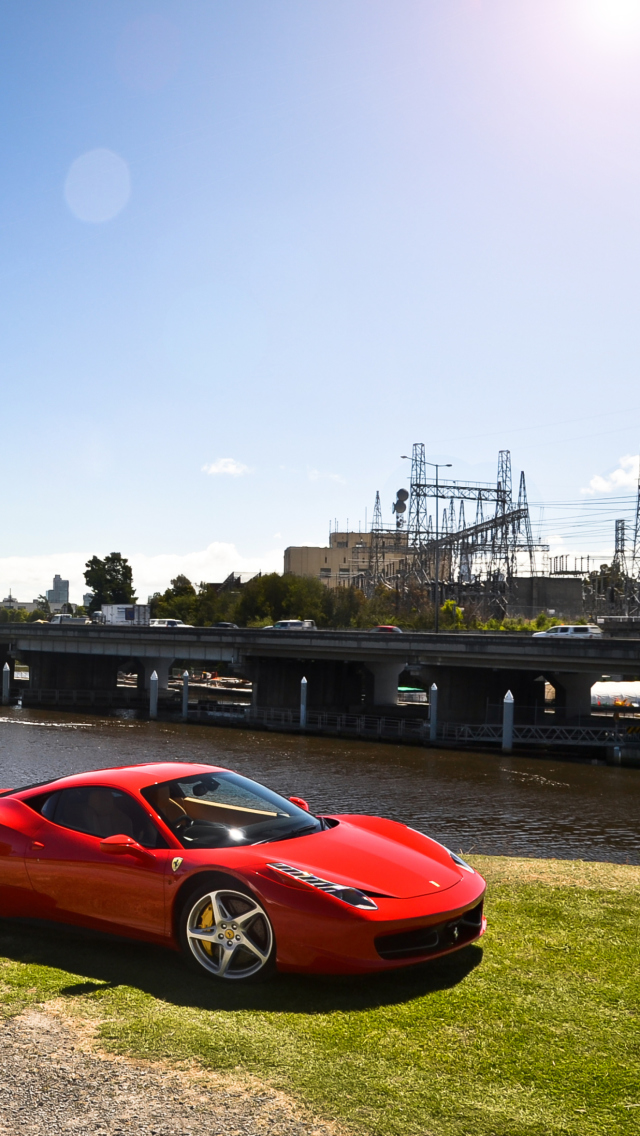 Fondo de pantalla Ferrari 458 Italia 640x1136