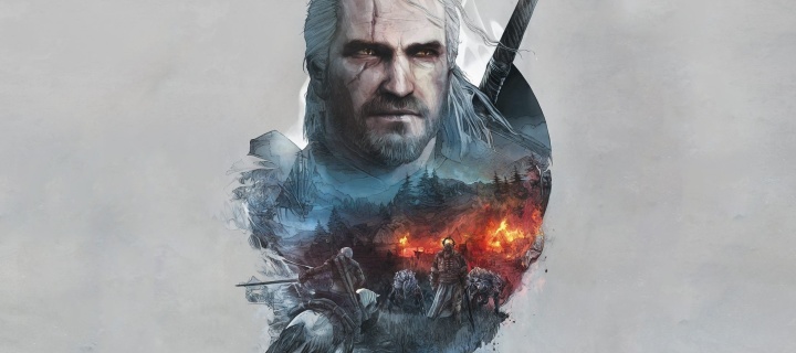 Screenshot №1 pro téma Geralt of Rivia Witcher 3 720x320