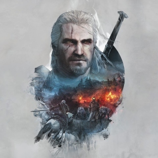 Geralt of Rivia Witcher 3 - Obrázkek zdarma pro 128x128