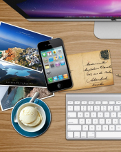 Screenshot №1 pro téma Apple Table with Postcards 176x220