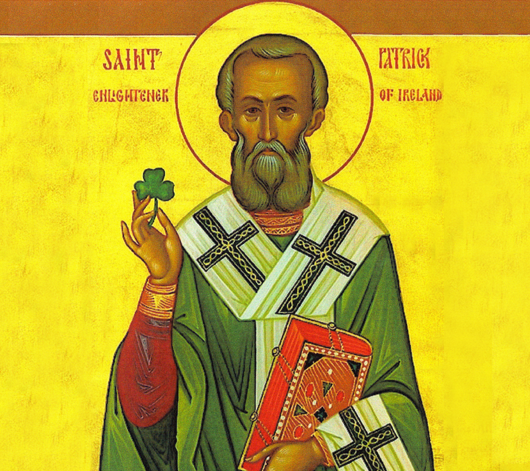 Обои Saint Patrick Shamrock 1080x960