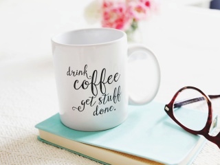 Drink Coffee Quote wallpaper 320x240