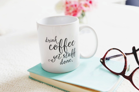 Drink Coffee Quote wallpaper 480x320
